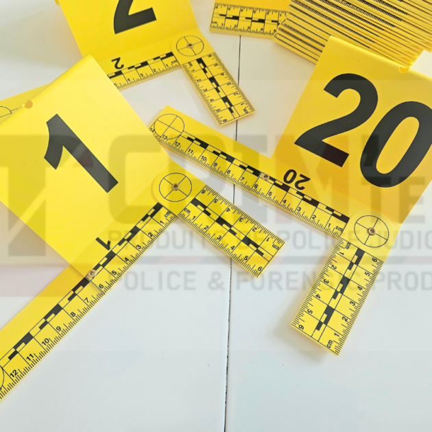 Lot de plots de marquage 1-20 avec équerre pliable