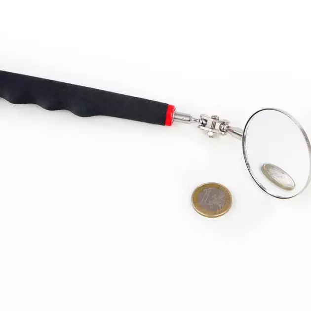 Miroir d'inspection avec bras rétractable / Rond 5.1cm avec éclairage LED