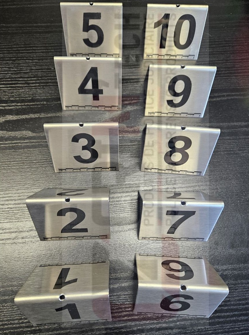 Lot de marquage 1-10 / Plots en ACIER ! *Nouveauté* – Image 4