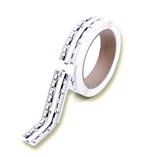 Rouleau de réglets adhésifs BLANCS/ 10cm (x200)