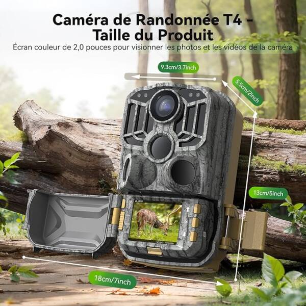 Caméra de chasse 4K 48MP / Photos-Vidéos / Vision Nocturne / IP66 – Image 2