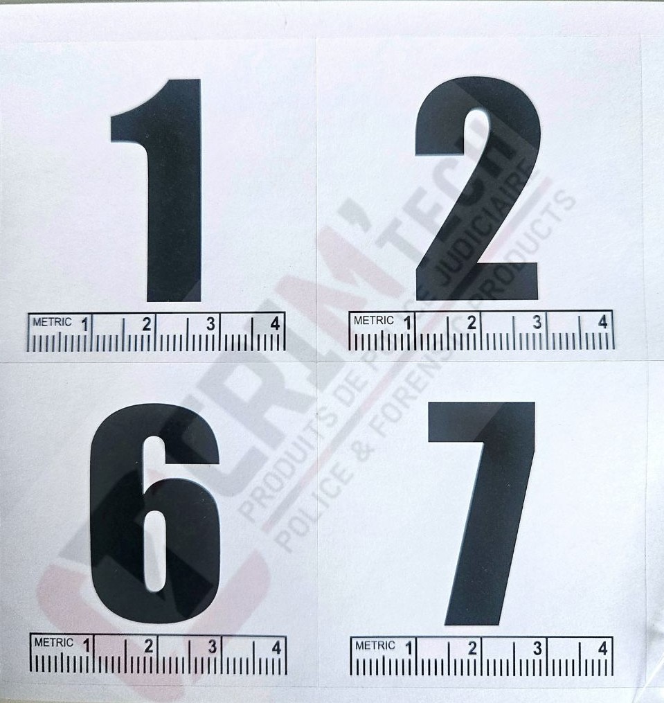 Carnet blanc de chiffres 1 à 10 + règle de 4cm (x20planches) – Image 2