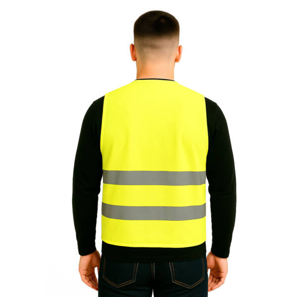 Gilet de signalisation fluo haute visibilité – Image 2