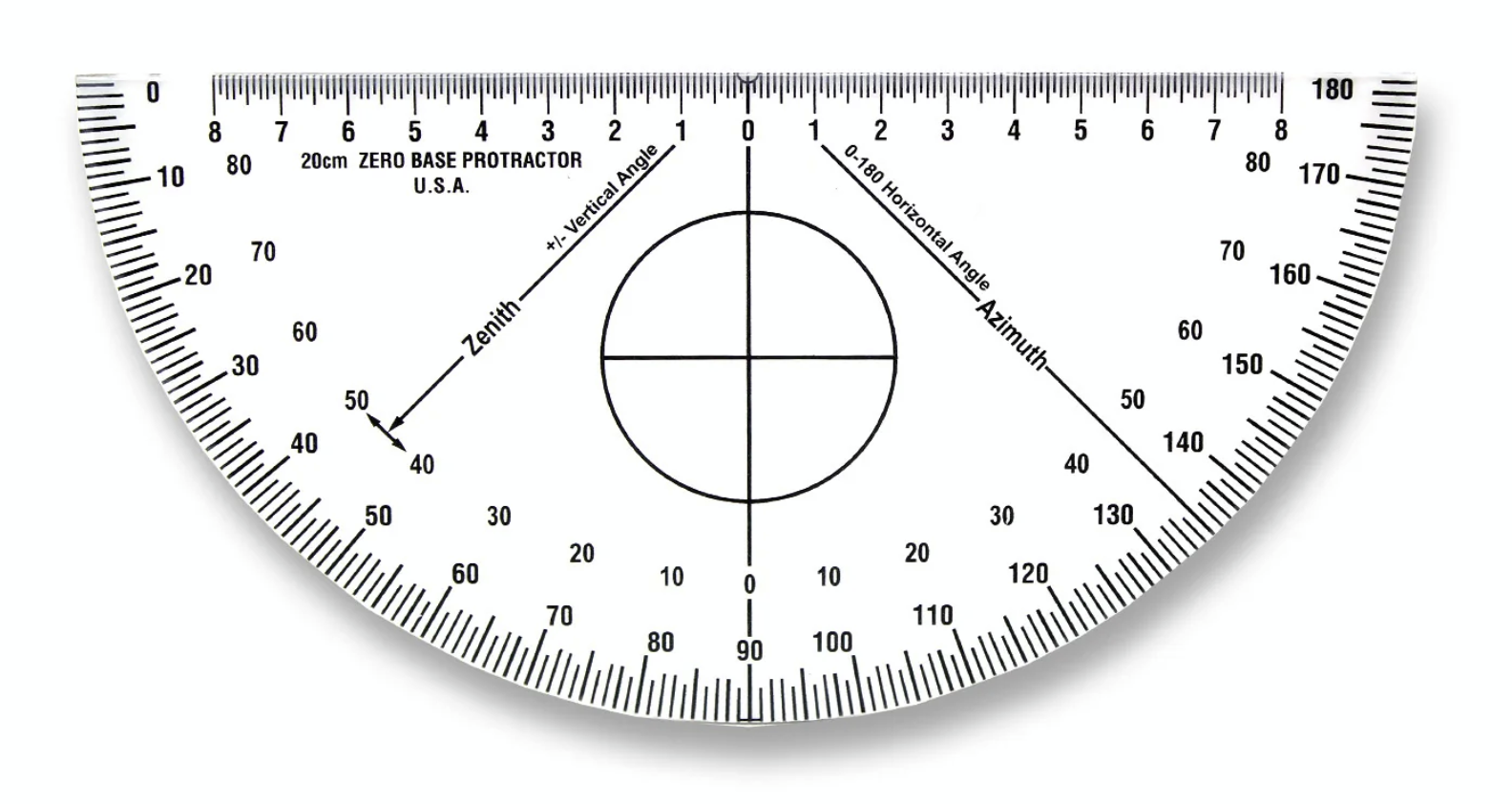 Rapporteur 'Forensic' sans bordures (20cm) – Image 2