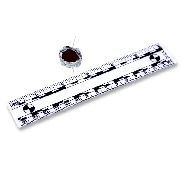 Réglet magnétique blanc (15cm) – Image 2