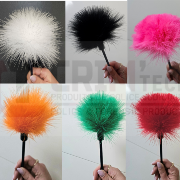 Pinceau Plumes de Marabout + capsule de protection (6 couleurs)