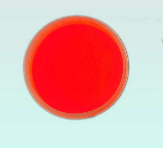 Poudre fluorescente rouge
