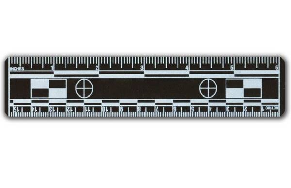 Réglet magnétique noir (15cm)
