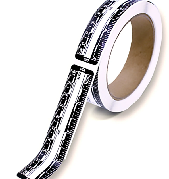 Rouleau de réglets adhésifs NOIRS / 10cm (x200)