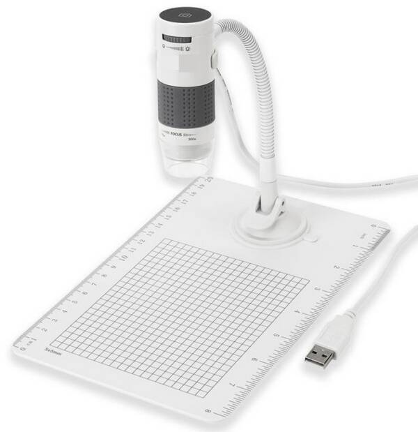 Microscope USB Digital 75x/300x (bras flexible et support)