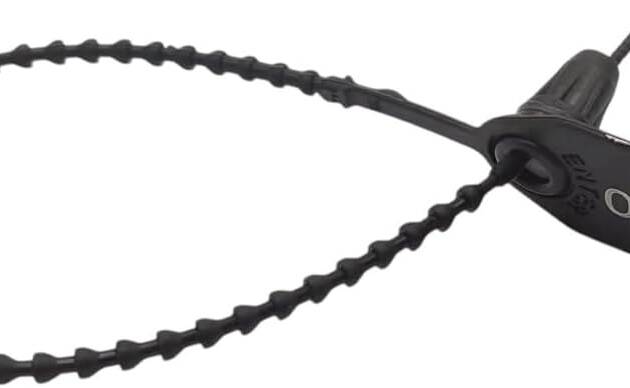 Attaches de sécurité en plastique noire