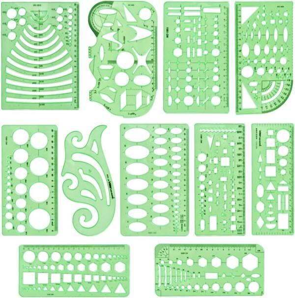 Kit de 11 normographes