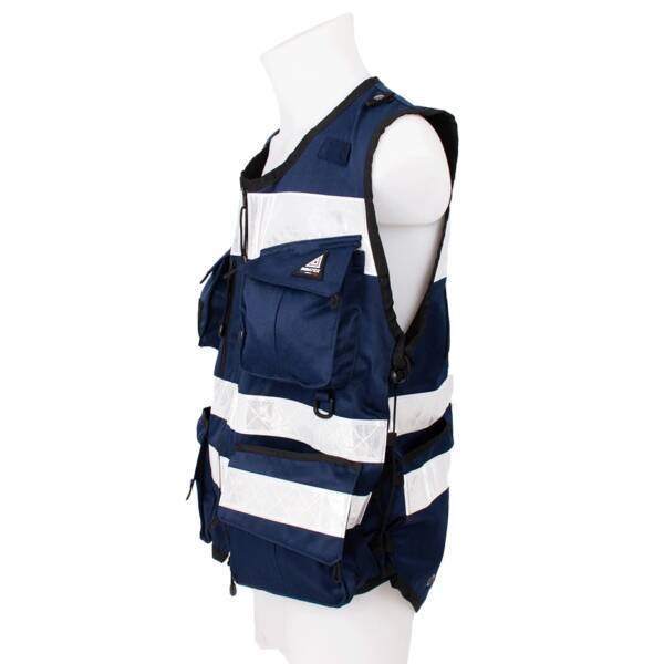 Gilet d'intervention multipoches à bandes T. L/XL – Image 3