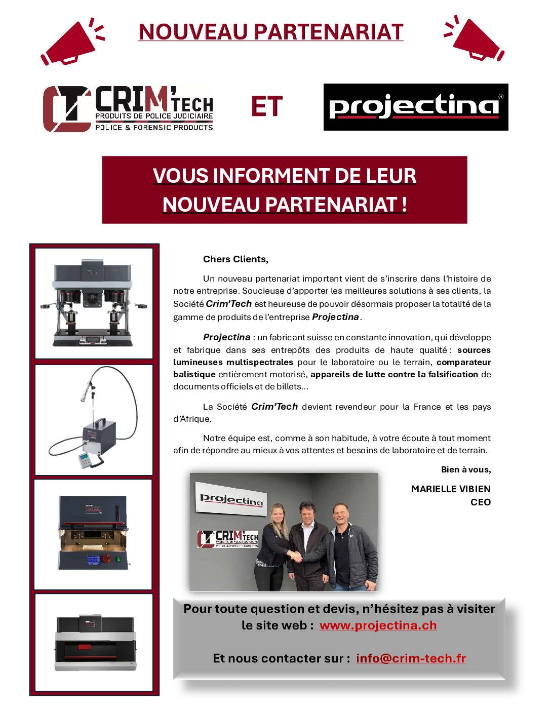Produits PROJECTINA