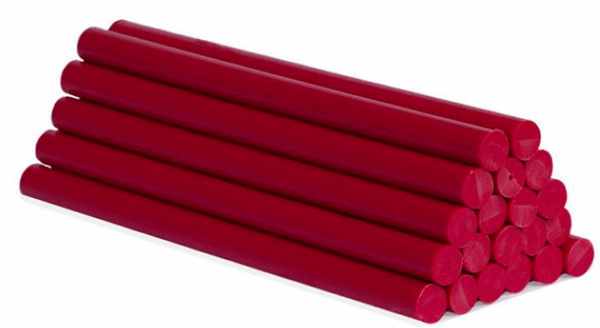 Bâtons de cire rouge 12mm X 18cm – Image 3