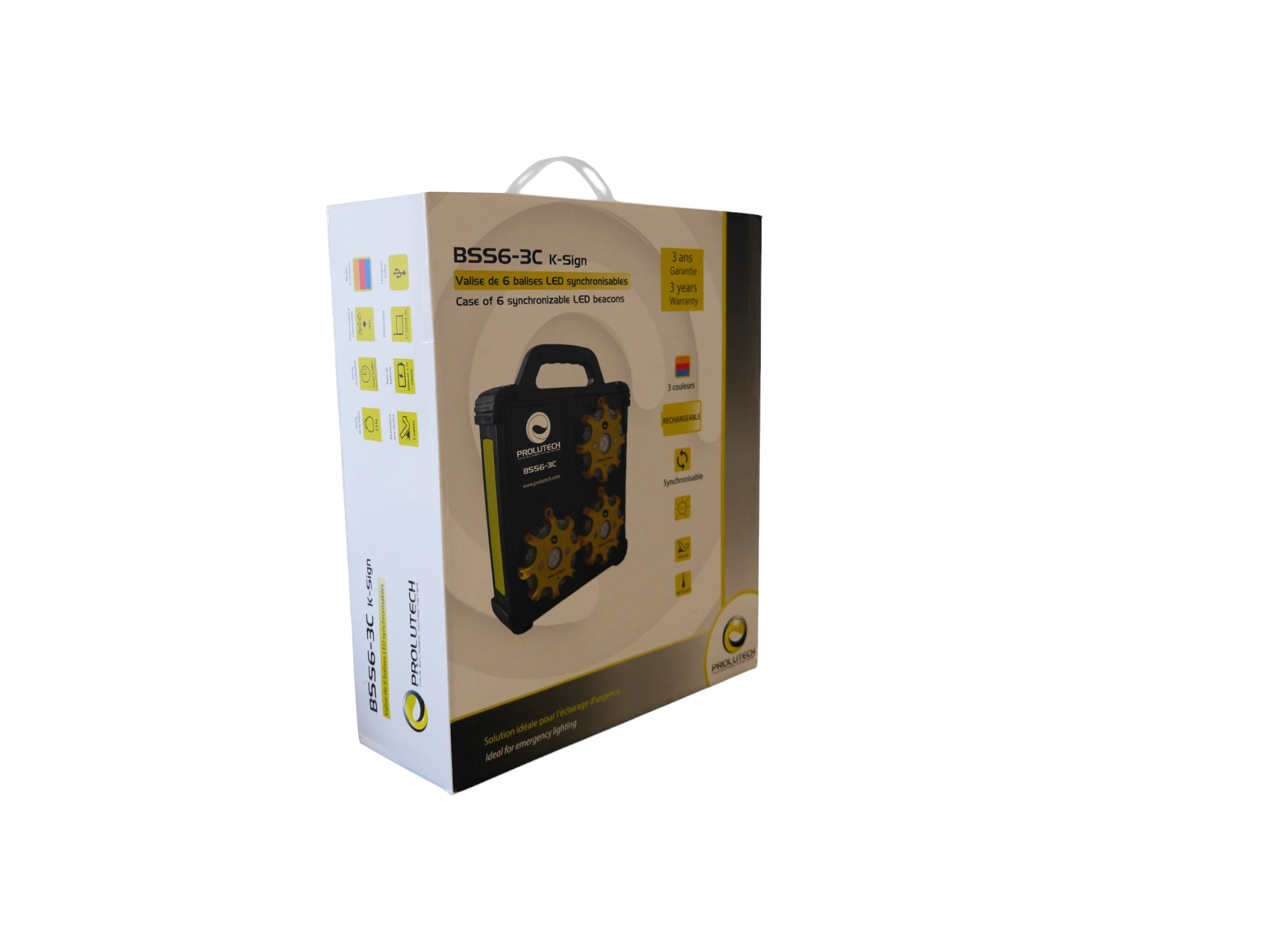 Valises de 6 balises - LED 3 couleurs rechargeables – Image 7