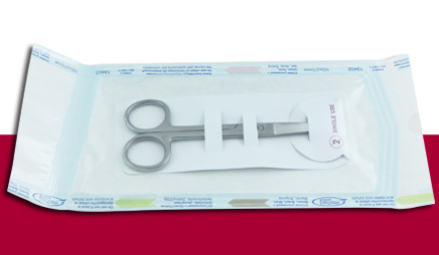 Ciseau pointu droits inox stérile à usage unique - 13cm