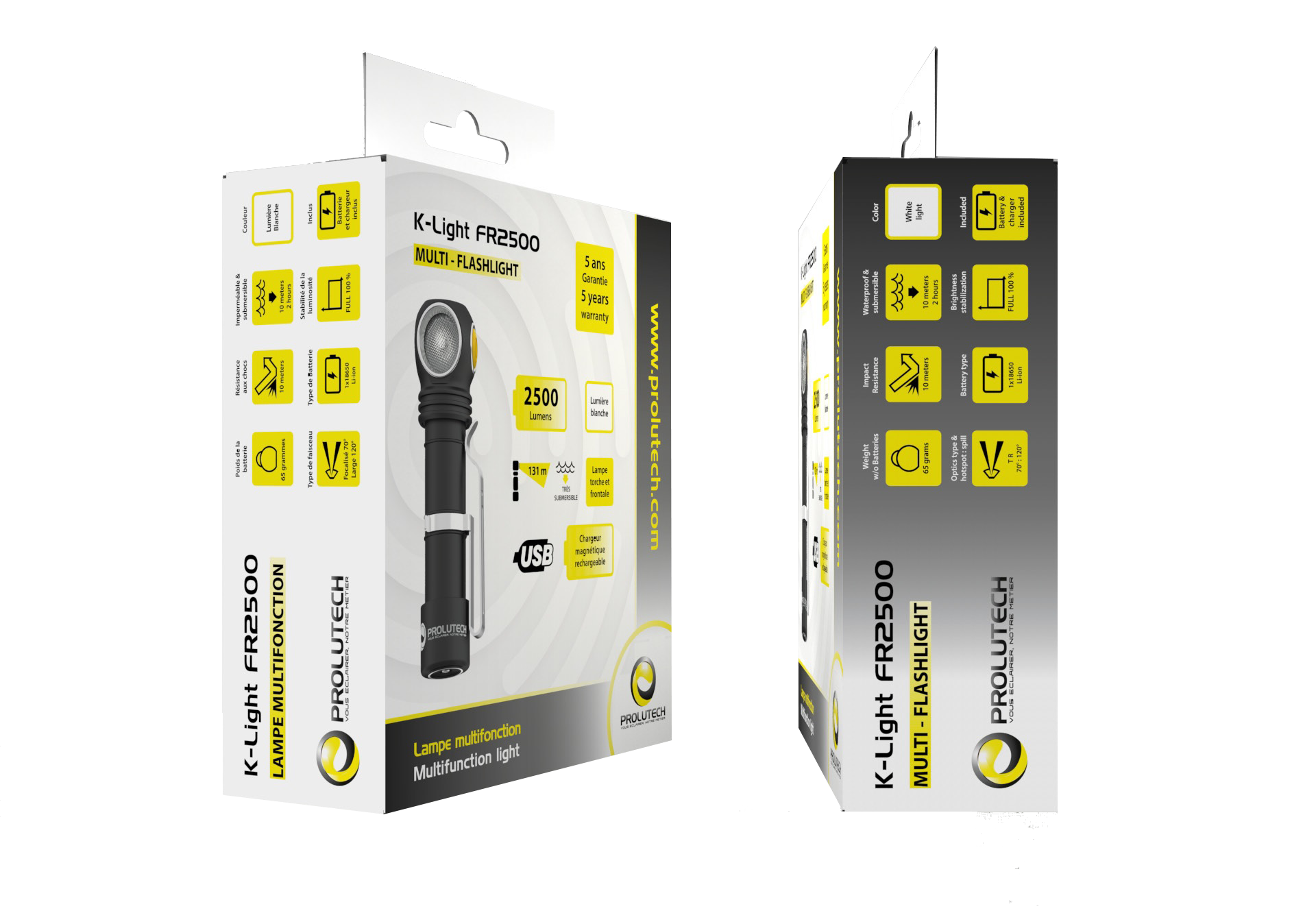 Lampe torche LED 2500Lm rechargeable 12 fonctions – Image 5