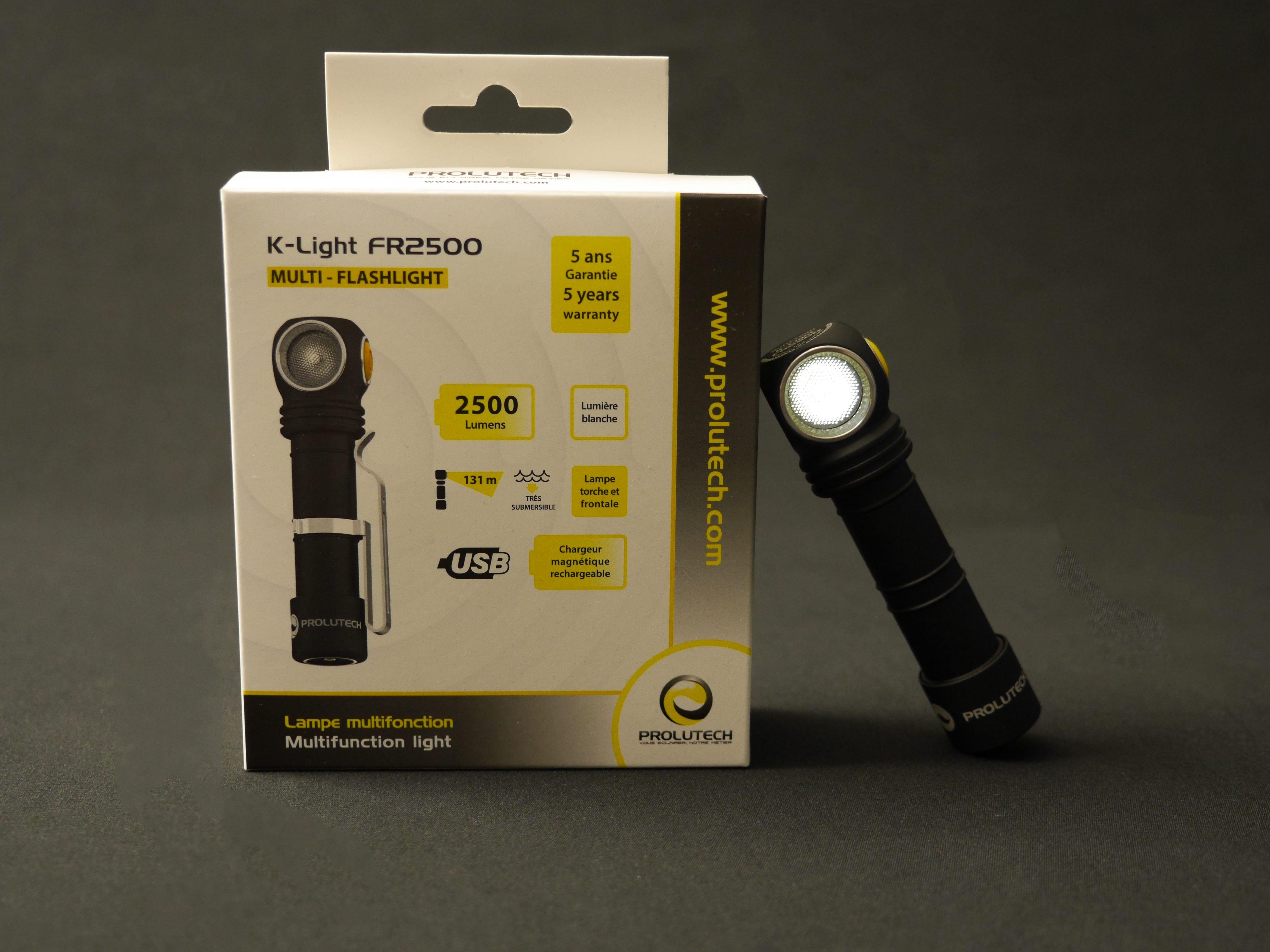 Lampe torche LED 2500Lm rechargeable 12 fonctions – Image 4