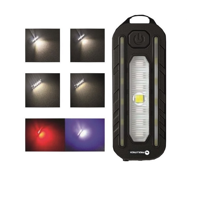Lumière (lampe) de signalisation LED rechargeable 180 Lumens