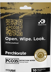 Lingettes de détection de Traces d'explosifs - Perchlorate X 10 / Trace Eye-D