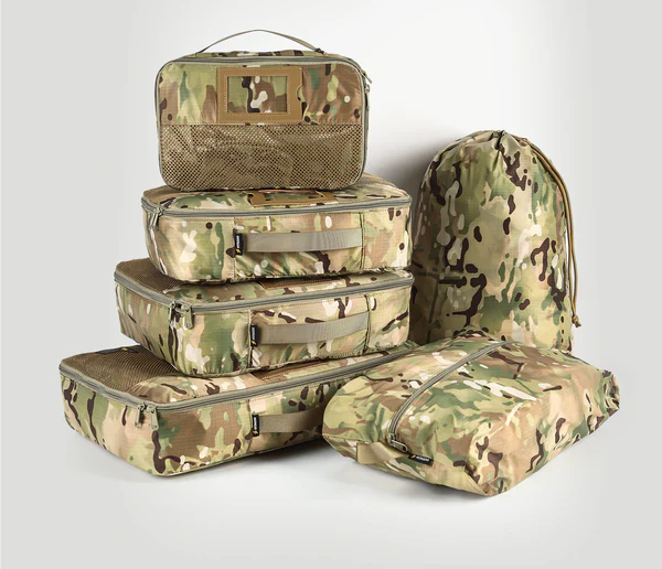 Pack de 6 trousses tactiques imperméables - avec fenêtre - Fermeture Zip