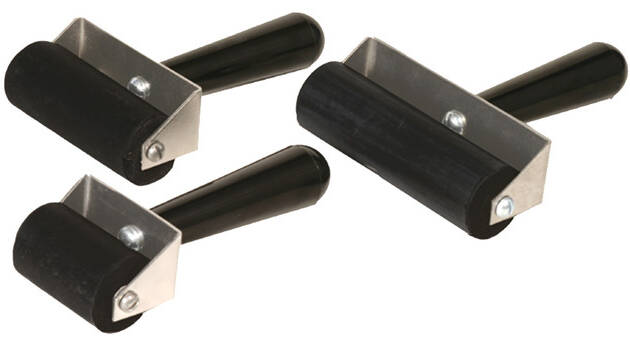 Rouleau encreur horizontal pour prises d'empreintes  - caoutchouc