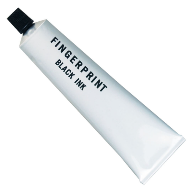 Tube d'encre Noire pour prise d'empreintes - 60ml ou 120ml