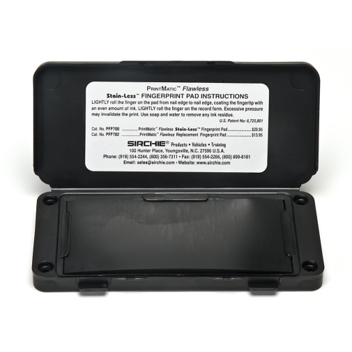 Tampon de prises d'empreintes / Encre Noire / 10.000 monoprises / Base porelon / 15.8x7.6cm