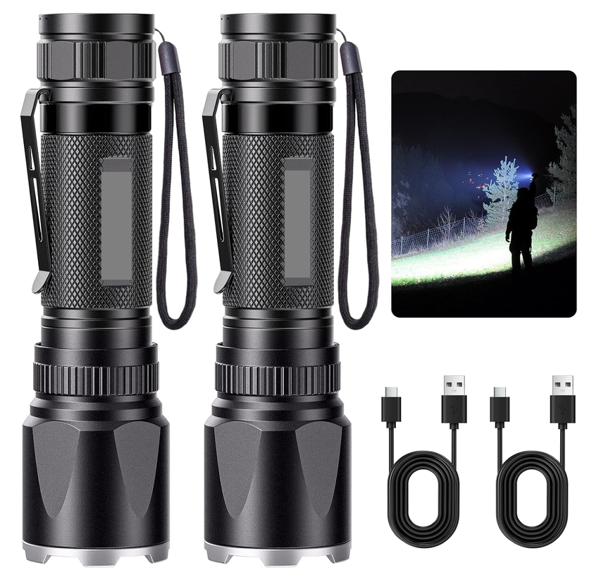 KIT COMPLET - Lampe torche tactique LED rechargeable (3000 lumens) – Image 4