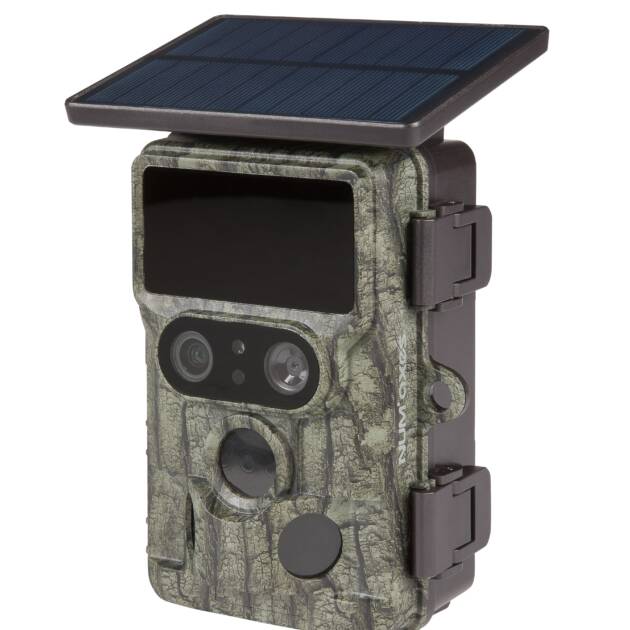Piège photographique - Caméra de chasse WiFi - double capteur d'images - panneau solaire