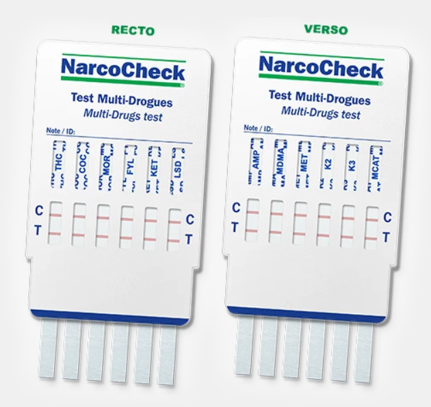 Test urinaire multi-drogues 12 en 1 évolutif - NarcoCheck